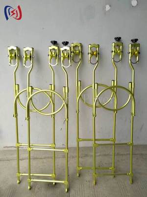 Troli Inspeksi Tangga Tali Gantung Profesional dengan Panjang 1-1.8MM dan Berat 4.5-8KG untuk Pemeliharaan Saluran Transmisi 35% Lebih Stabil