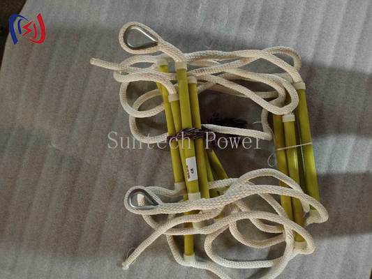 Tangga tali terisolasi ringan dengan tali nilon untuk pemeliharaan substasiun listrik