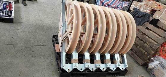 Blok Penarikan Konduktor dengan Ukuran Garis Besar 760x120x480mm, Beban Terukur 50-150KN, dan Radius Tekuk R570 untuk Penarikan Tegangan Tinggi