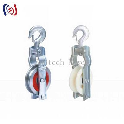 Blok Penarik Kawat Grounding Tugas Berat dengan Beban Terukur 5kn-150kn dan Ukuran Katrol 660x560x100mm untuk Konstruksi Jaringan