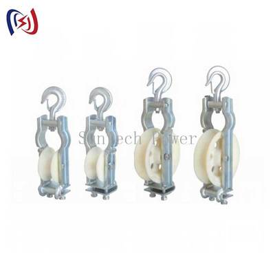 Blok Penarikan Konduktor Tahan Lama dengan Ukuran Katrol 660*560*100mm, Umur Pakai Satu Tahun, dan Konduktor Maks LGJ1250 untuk Pekerjaan Konstruksi