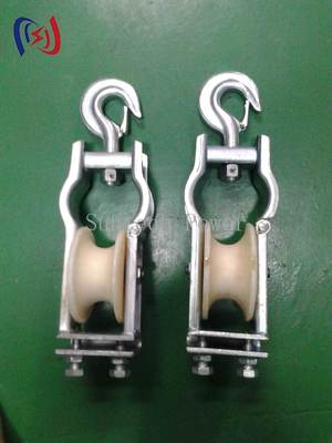 Blok Penarikan Konduktor Tahan Lama dengan Ukuran Katrol 660*560*100mm, Umur Pakai Satu Tahun, dan Konduktor Maks LGJ1250 untuk Pekerjaan Konstruksi