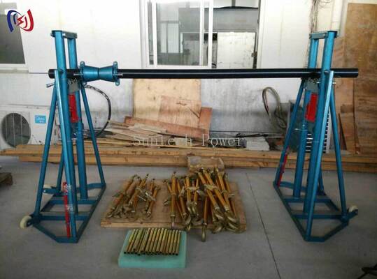 Dudukan Gulungan Kabel Hidraulik Tugas Berat dengan Beban Terukur 50KN untuk Pengangkatan Kabel Daya Besar yang Mudah
