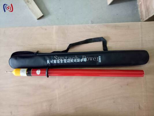 Elektroskop Tegangan Tinggi untuk pengujian jalur hidup dengan tegangan nominal 10-500KV dan operasi tanpa kontak untuk indikasi tegangan yang jelas