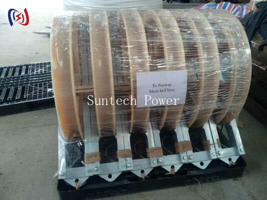 Blok Stringing Seri 916 Kapasitas Tinggi dengan MC Nylon Sheave untuk Instalasi Konduktor Jalur Transmisi 50-150KN