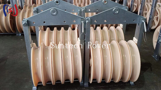 Blok stringing seri 1040 untuk tarik tegangan tinggi dari konduktor transmisi diameter besar