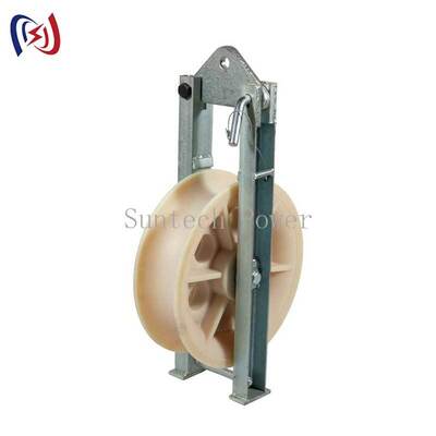 Blok Stringing Katrol Tunggal Profesional dengan Beban Terukur 5-20KN dan Katrol Aluminium untuk Stringing Konduktor Overhead Ringan