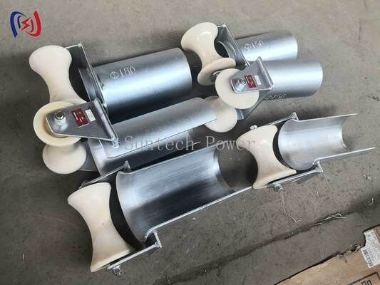 D Series Kabel Entrance Protection Roller dengan Diameter Tabung 80-200mm untuk Corrosion Resistant dan Low Friction Kabel Pulling