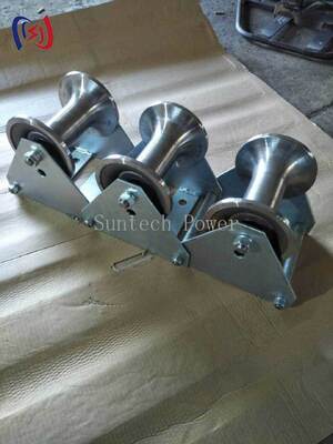 Profesional 10-20KN Nominal Load Kabel Pithead Roller dengan korosi tahan konstruksi polyethylene tahan lama untuk perlindungan masuk lubang manhole