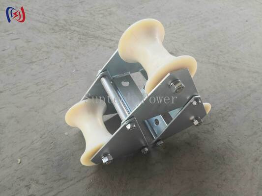 Profesional 10-20KN Nominal Load Kabel Pithead Roller dengan korosi tahan konstruksi polyethylene tahan lama untuk perlindungan masuk lubang manhole
