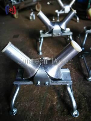 10KN Nominal Load Cable Turning Roller dengan struktur satu arah untuk operasi menarik kabel bawah tanah