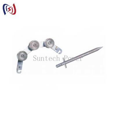 75mm Diameter Bagian Bawah Hook Tipe Grounding Block untuk koneksi konduktivitas tinggi yang cepat dan aman