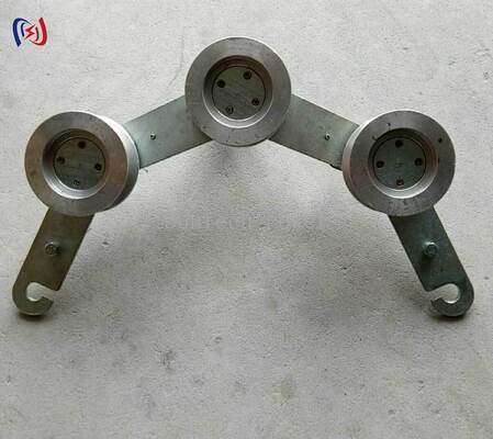 75mm Diameter Bagian Bawah Hook Tipe Grounding Block untuk koneksi konduktivitas tinggi yang cepat dan aman