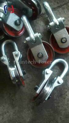 Blok titik angkat profesional dengan beban nominal 50-80KN dan Diameter Sheave 160-190mm untuk Pengangkatan Menara Transmisi yang Aman