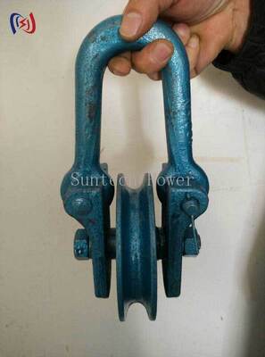 Blok titik angkat profesional dengan beban nominal 50-80KN dan Diameter Sheave 160-190mm untuk Pengangkatan Menara Transmisi yang Aman