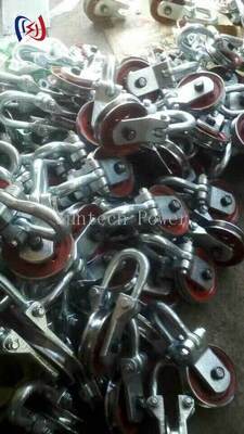 Blok titik angkat profesional dengan beban nominal 50-80KN dan Diameter Sheave 160-190mm untuk Pengangkatan Menara Transmisi yang Aman