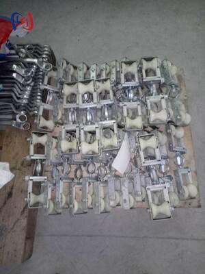 Blok double sheave profesional dengan beban nominal 2KN untuk keuntungan mekanik dan ketahanan korosi