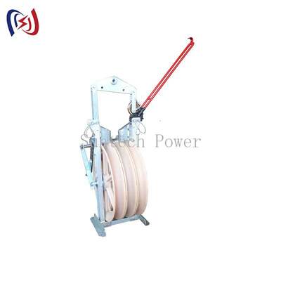 Blok Stringing Helicopter Profesional dengan Φ508×75 Sheave dan 1-5 Sheave untuk Instalasi Konduktor Udara