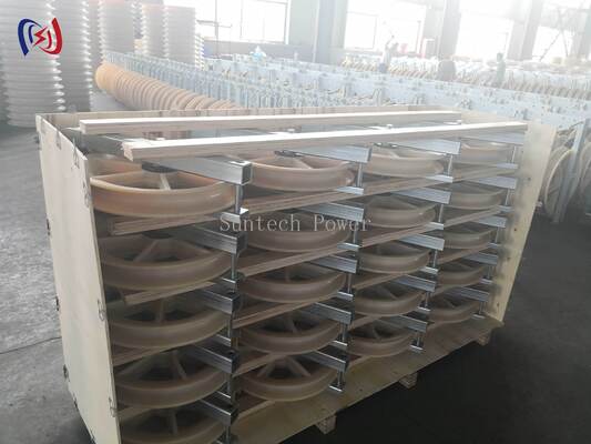 Blok Stringing Helicopter Profesional dengan Φ508×75 Sheave dan 1-5 Sheave untuk Instalasi Konduktor Udara