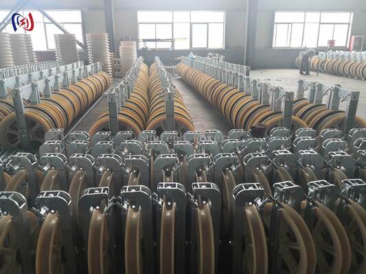 Blok Stringing Helicopter Profesional dengan Φ508×75 Sheave dan 1-5 Sheave untuk Instalasi Konduktor Udara