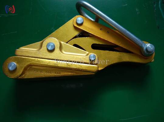 Gripper konduktor terisolasi paduan aluminium dengan beban nominal 10-30KN dan 15-39mm Max terbuka untuk pekerjaan jalur langsung