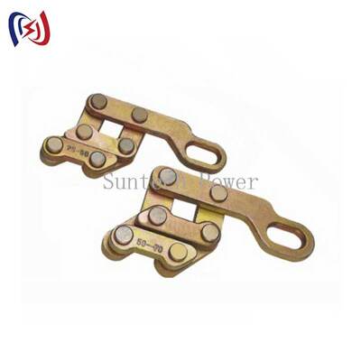 Professional Parallel Earth Wire Gripper dengan 10-30KN Nominal Load dan 13-26mm Max Open untuk simultaneous Tensioning of Twin Ground Wires