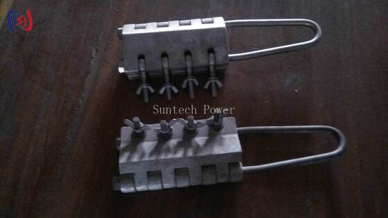 Bolt Type Anti Twist Steel Rope Gripper dengan beban nominal 20-100KN dan diameter 7-24mm yang berlaku untuk pengangkatan yang aman