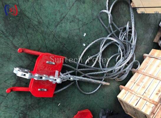 Papan kepala profesional untuk konduktor tiga bundel dengan beban nominal 100-180KN, Geometri segitiga yang tepat, dan paduan aluminium tahan korosi