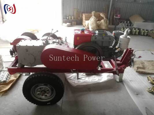 Derek Angkat Ganda Profesional 6.3-9KW dengan Kecepatan 2000-3600RPM untuk Penarikan dan Penegangan Kabel Secara Bersamaan dalam Pekerjaan Saluran Listrik