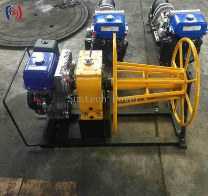 Mesin Mengambil Kerucut Profesional dengan 10-30KN Teksi Nominal Benzin Dioperasikan untuk Penggulung dan Penyimpanan Kabel yang Efisien