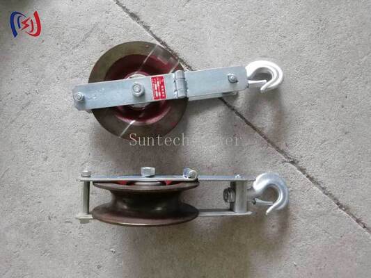 Professional Grounding Wire Stringing Block with 5-20KN Rated Load for GJ35-150 Wires and 1 Year Warranty