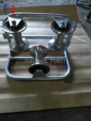 Peralatan tarik kabel roller corner ground heavy duty dengan beban nominal 10KN untuk kabel 120-200mm