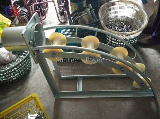Roller Perlindungan Masuk Kabel Seri C Profesional dengan Diameter Tabung 80-200mm untuk Tarik Kabel yang Tahan Korosi dan Friksi Rendah