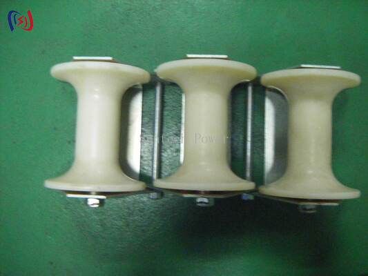 Roller Pithead Kabel Beban Terukur 10-20KN Profesional untuk Kabel 80-160mm dengan Desain Tahan Korosi