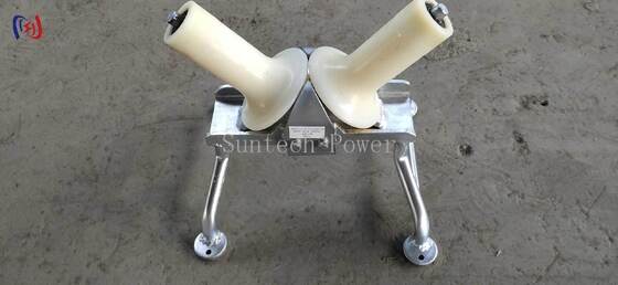 10KN Heavy Duty Cable Turning Roller: Perlindungan sudut 90 derajat untuk lubang manhole