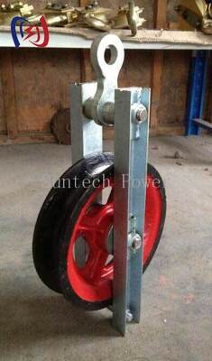 300KN Kecepatan Tinggi Berputar Pulley dengan Sheave Baja Mengurangi gesekan