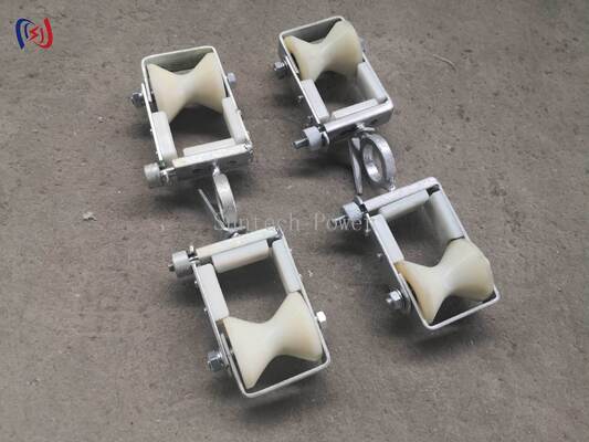 Double Sheave Block for OPGW Replacement | 2KN Lightweight Pulley for Transmission Line Maintenance