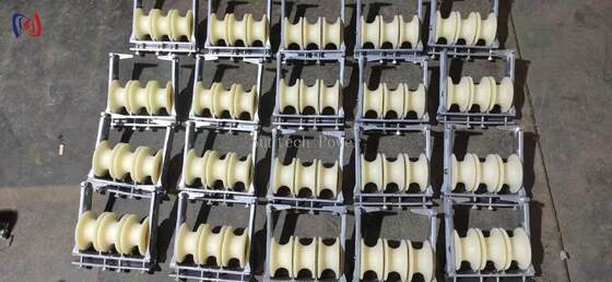 Blok Merangkai Tiga Berkas untuk Konduktor Tiga Fasa | Katrol Transmisi Nilon 5KN