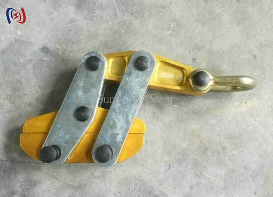 Anti Twist Steel Rope Gripper Come Along Clamp dengan beban nominal 50-200KN untuk 11-30mm Transmission Line Stringing