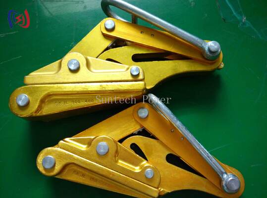 10-30KN Rated Load Aluminium Alloy Come Along Clamp dengan 15-39mm Max Open untuk Stringing Transmission Line