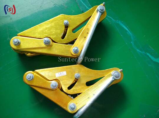 10-30KN Rated Load Aluminium Alloy Come Along Clamp dengan 15-39mm Max Open untuk Stringing Transmission Line