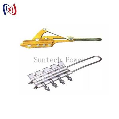 Come Along Clamp Diameter 8-20mm dengan beban nominal 16-45KN dan berat 3,8-5,6KG untuk Stringing Transmission Line