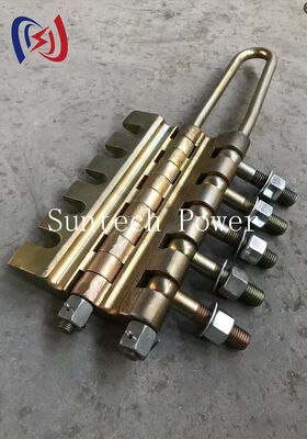 Bolt Type Anti Twist Steel Rope Gripper Come Along Clamp 20-100KN untuk Transmission Line Stringing dengan Diameter 7-24mm