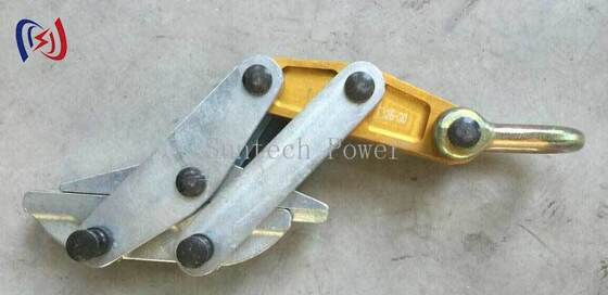 Anti Twist Steel Rope Gripper Come Along Clamp 50-200KN untuk 11-30mm Transmission Line Stringing