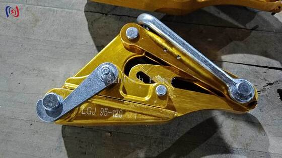 Aluminium Alloy Come Along Clamp dengan beban nominal 7-80KN dan 14-48mm Max Buka untuk Stringing Transmission Line