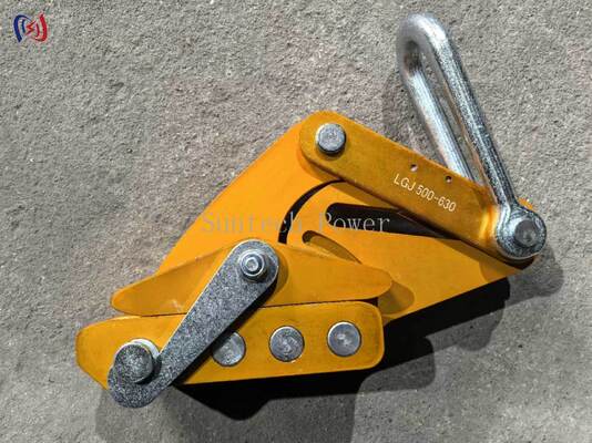Aluminium Alloy Come Along Clamp dengan beban nominal 7-80KN dan 14-48mm Max Buka untuk Stringing Transmission Line