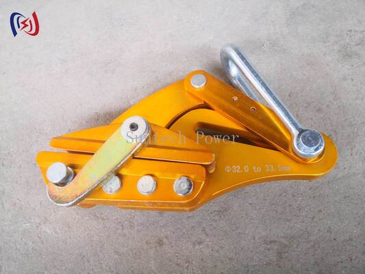 Aluminium Alloy Come Along Clamp dengan beban nominal 7-80KN dan 14-48mm Max Buka untuk Stringing Transmission Line
