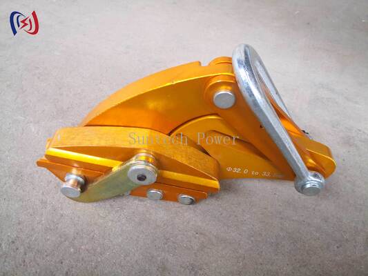 Aluminium Alloy Come Along Clamp dengan beban nominal 7-80KN dan 14-48mm Max Buka untuk Stringing Transmission Line