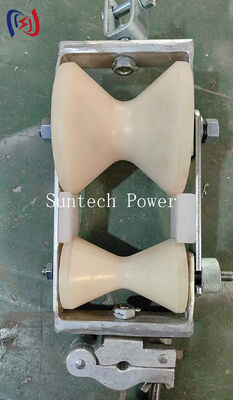 OPGW Stringing Block dengan beban nominal 2KN untuk instalasi kabel serat optik dan desain double sheave