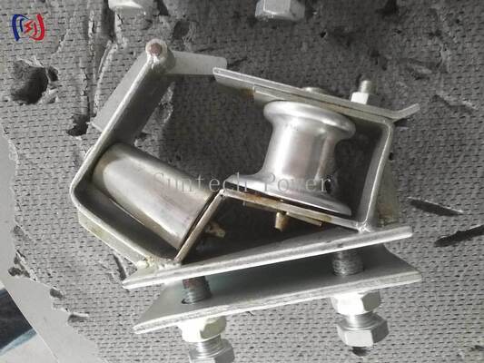 5KN Nominal Load Skyward Corner Stringing Block untuk Pencegahan Kabel Jump-Out dan Ultra-Lightweight Overhead Line Angle Tower Cable Pulling